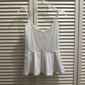 Susana Monaco Ivory Peplum Camisole